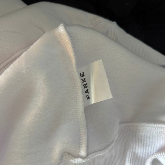 PARKE Valentine's Day Mockneck NEW Cupid White Heart Sweatshirt Small Medium - Picture 6 of 7